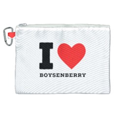 I Love Boysenberry  Canvas Cosmetic Bag (xl) by ilovewhateva