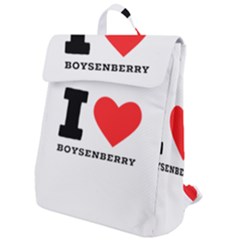 I Love Boysenberry  Flap Top Backpack by ilovewhateva