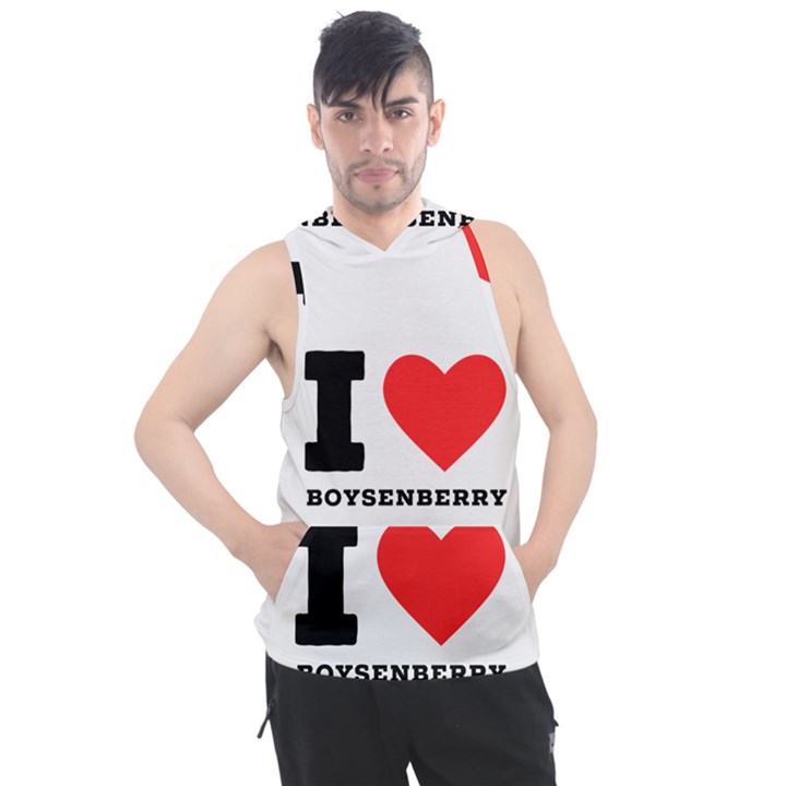 I love boysenberry  Men s Sleeveless Hoodie