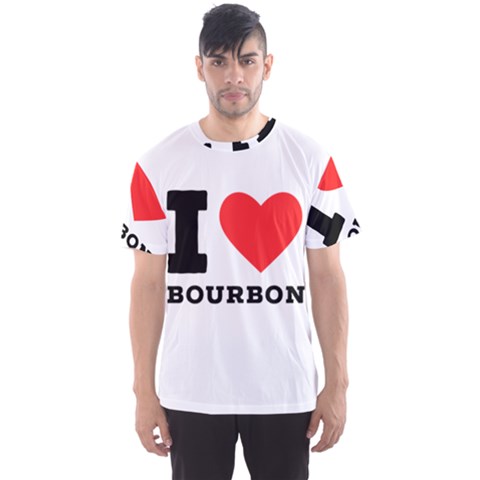 I Love Bourbon  Men s Sport Mesh Tee by ilovewhateva