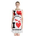 I love bourbon  Sleeveless Waist Tie Chiffon Dress View1