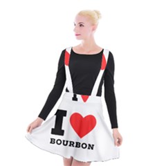 I Love Bourbon  Suspender Skater Skirt by ilovewhateva