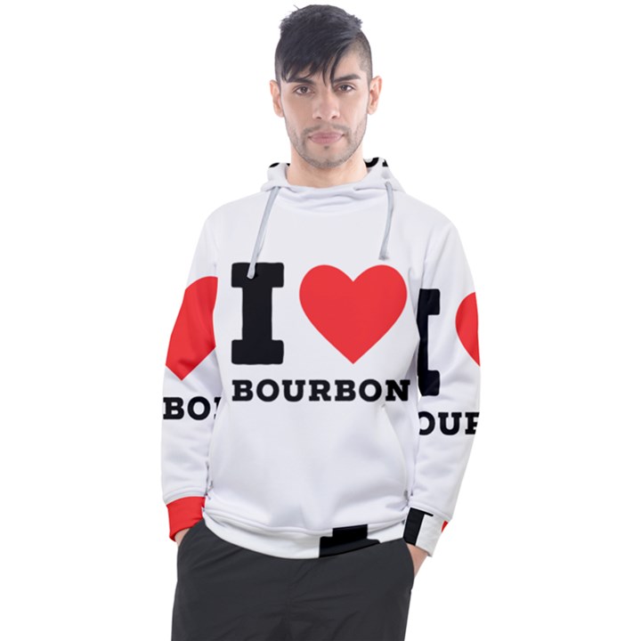 I love bourbon  Men s Pullover Hoodie