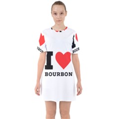 I Love Bourbon  Sixties Short Sleeve Mini Dress by ilovewhateva