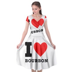 I Love Bourbon  Cap Sleeve Wrap Front Dress by ilovewhateva