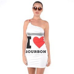 I Love Bourbon  One Shoulder Ring Trim Bodycon Dress by ilovewhateva