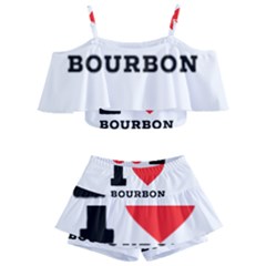 I Love Bourbon  Kids  Off Shoulder Skirt Bikini by ilovewhateva