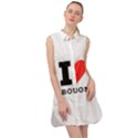 I love bourbon  Sleeveless Shirt Dress View1