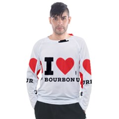 I Love Bourbon  Men s Long Sleeve Raglan Tee