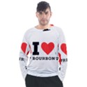 I love bourbon  Men s Long Sleeve Raglan Tee View1