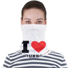 I Love Bourbon  Face Seamless Bandana (adult) by ilovewhateva