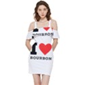 I love bourbon  Shoulder Frill Bodycon Summer Dress View3