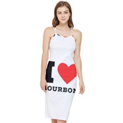 I Love Bourbon  Bodycon Cross Back Summer Dress by ilovewhateva