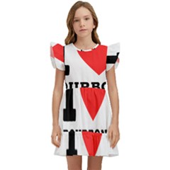 I Love Bourbon  Kids  Winged Sleeve Dress by ilovewhateva