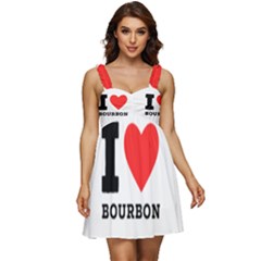 I Love Bourbon  Ruffle Strap Babydoll Chiffon Dress by ilovewhateva