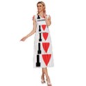 I love bourbon  V-Neck Drawstring Shoulder Sleeveless Maxi Dress View3