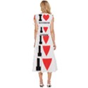 I love bourbon  V-Neck Drawstring Shoulder Sleeveless Maxi Dress View4