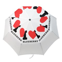 I Love Blueberry  Folding Umbrellas by ilovewhateva