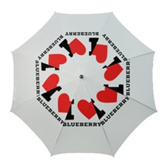 I Love Blueberry  Golf Umbrellas by ilovewhateva