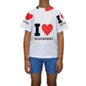 I love blueberry  Kids  Short Sleeve Swimwear View1