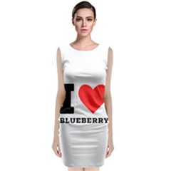 I Love Blueberry  Classic Sleeveless Midi Dress by ilovewhateva