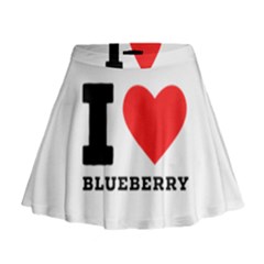 I Love Blueberry  Mini Flare Skirt by ilovewhateva