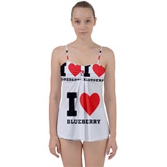 I Love Blueberry  Babydoll Tankini Set by ilovewhateva