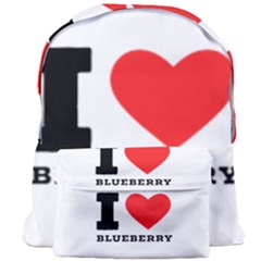 I Love Blueberry  Giant Full Print Backpack by ilovewhateva