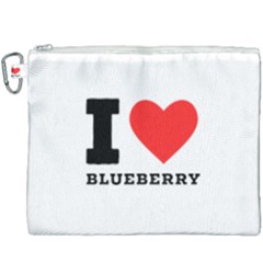 I Love Blueberry  Canvas Cosmetic Bag (xxxl) by ilovewhateva