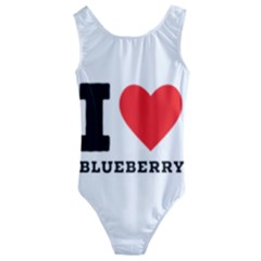 I Love Blueberry  Kids  Cut-out Back One Piece Swimsuit by ilovewhateva