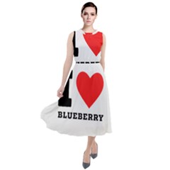 I Love Blueberry  Round Neck Boho Dress by ilovewhateva