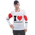 I love blueberry  Men s Pique Long Sleeve Tee View1