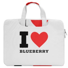 I Love Blueberry  Macbook Pro 16  Double Pocket Laptop Bag  by ilovewhateva