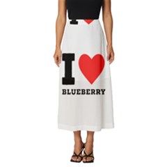 I Love Blueberry  Classic Midi Chiffon Skirt by ilovewhateva