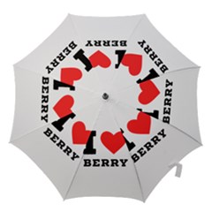 I Love Berry Hook Handle Umbrellas (large) by ilovewhateva