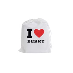 I Love Berry Drawstring Pouch (small) by ilovewhateva