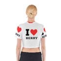 I love berry Cotton Crop Top View2