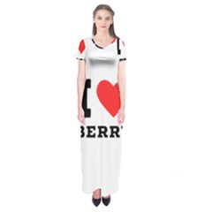 I Love Berry Short Sleeve Maxi Dress by ilovewhateva