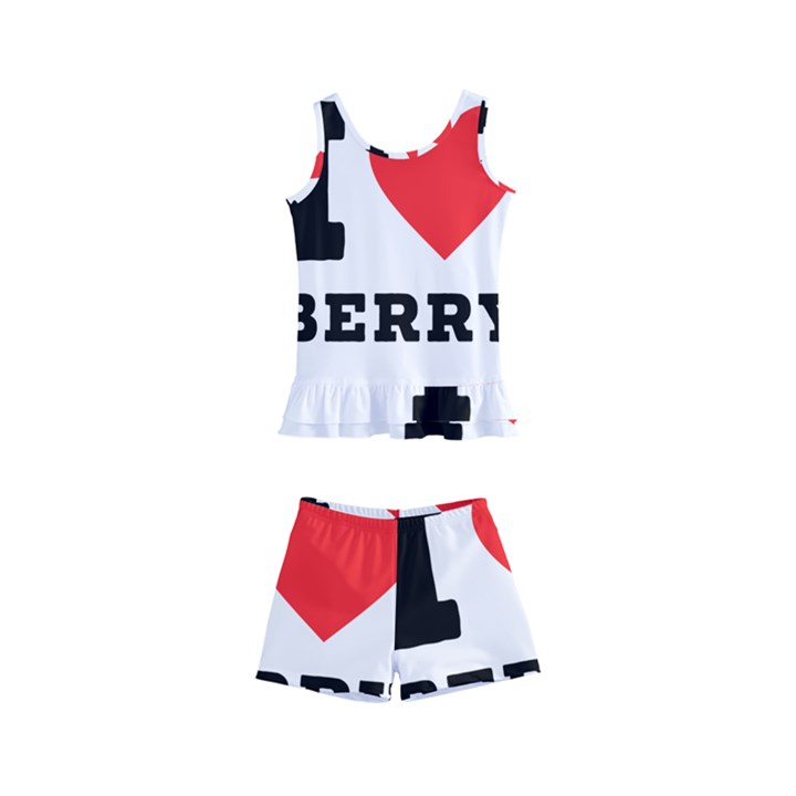 I love berry Kids  Boyleg Swimsuit