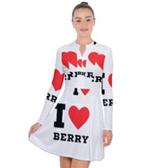 I Love Berry Long Sleeve Panel Dress by ilovewhateva