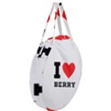 I love berry Giant Round Zipper Tote View3