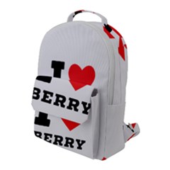 I Love Berry Flap Pocket Backpack (large) by ilovewhateva