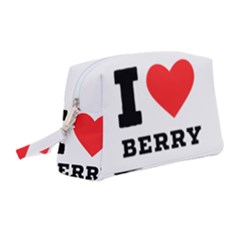 I Love Berry Wristlet Pouch Bag (medium) by ilovewhateva