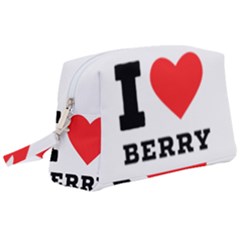 I Love Berry Wristlet Pouch Bag (large) by ilovewhateva