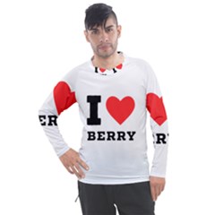 I Love Berry Men s Pique Long Sleeve Tee