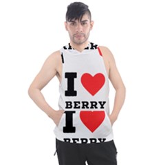 I Love Berry Men s Sleeveless Hoodie by ilovewhateva