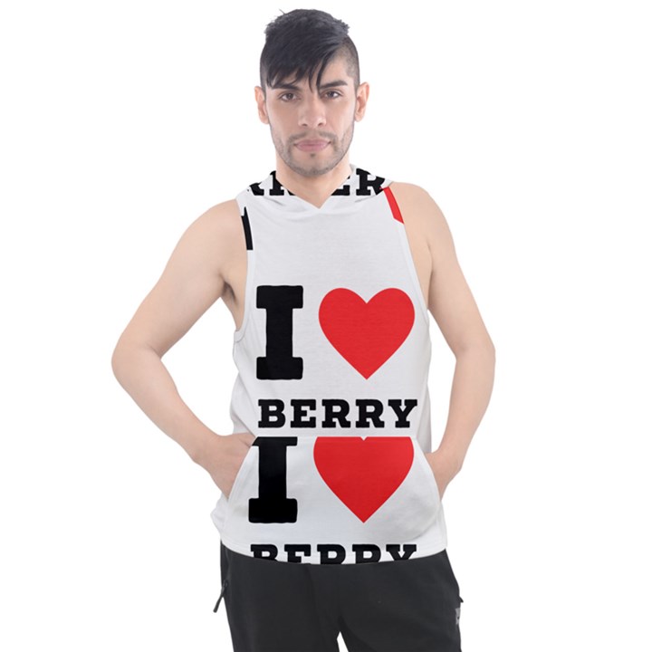 I love berry Men s Sleeveless Hoodie