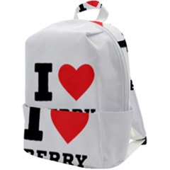 I Love Berry Zip Up Backpack by ilovewhateva