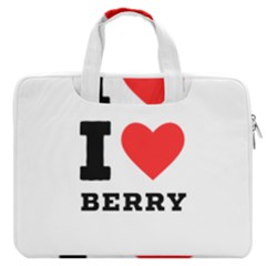 I Love Berry Macbook Pro 16  Double Pocket Laptop Bag  by ilovewhateva