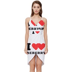 I Love Berry Wrap Frill Dress by ilovewhateva